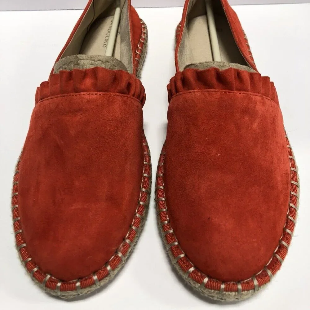 Bandolino Women’s Hadal Slip-On Espadrille Shoes Orange, Size 10 M